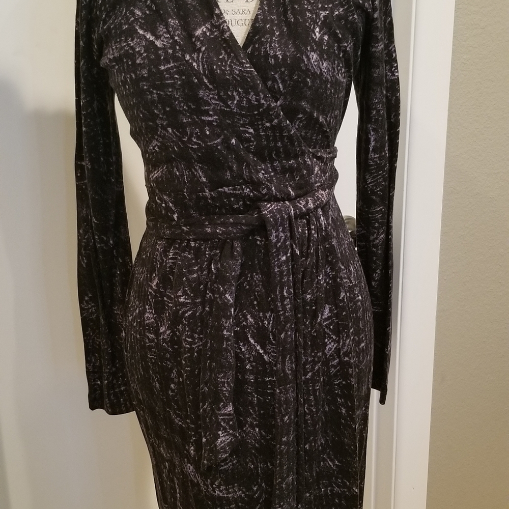 Banana Republic Wrap Dress Light Wool Small
